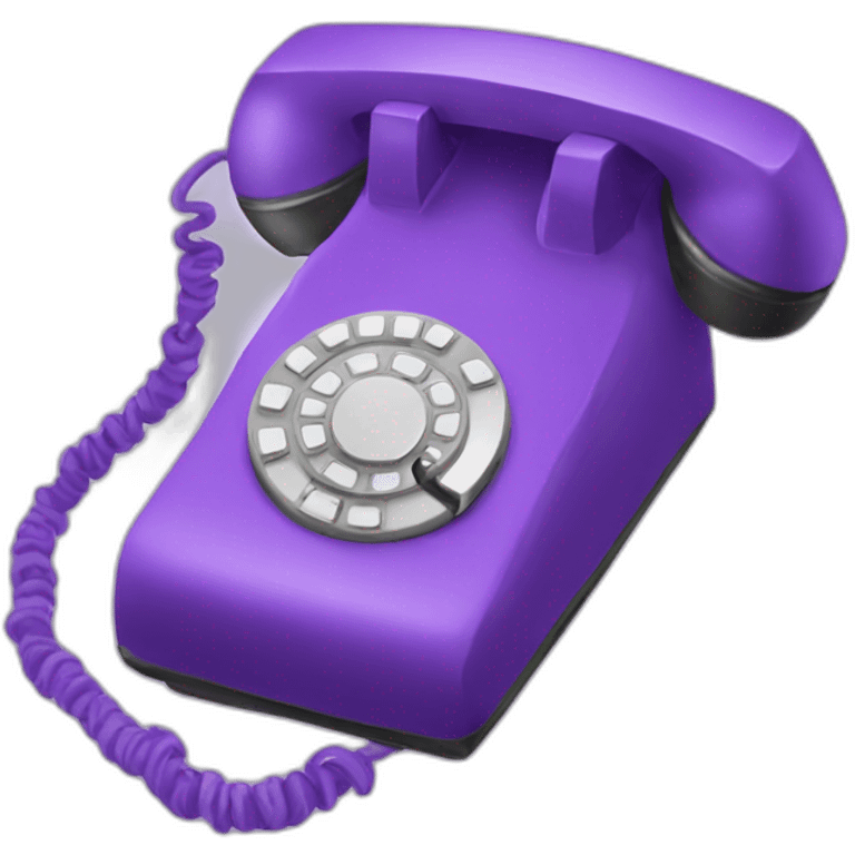 phone purple emoji