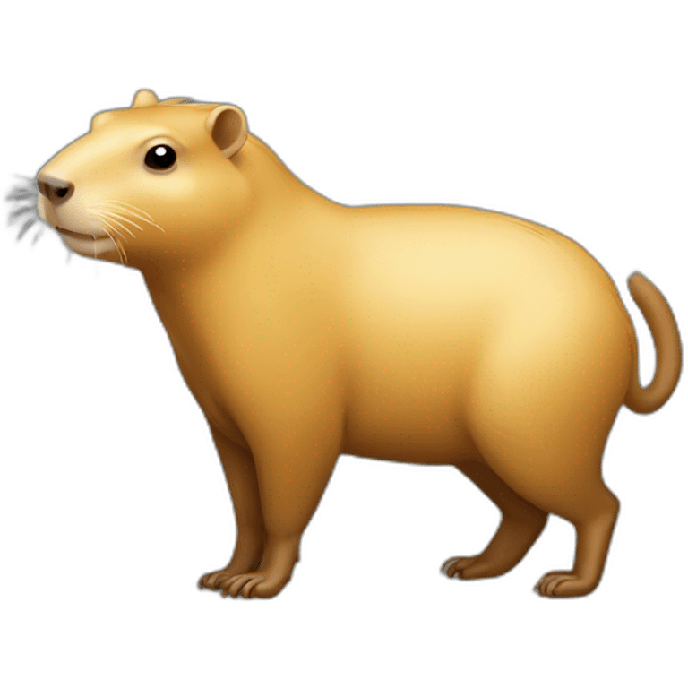 gold coin capybara emoji