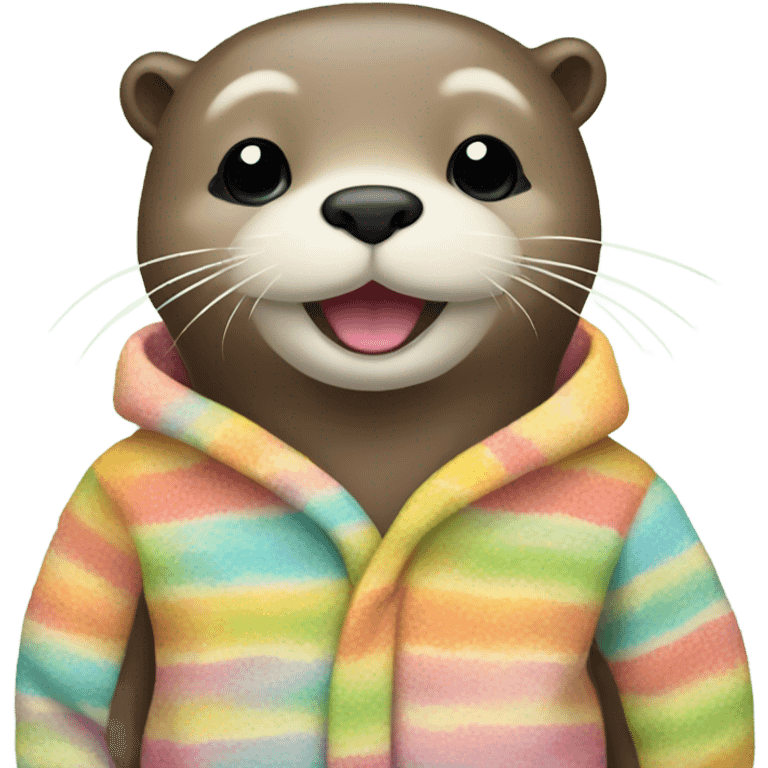 Otter wearing pajamas emoji