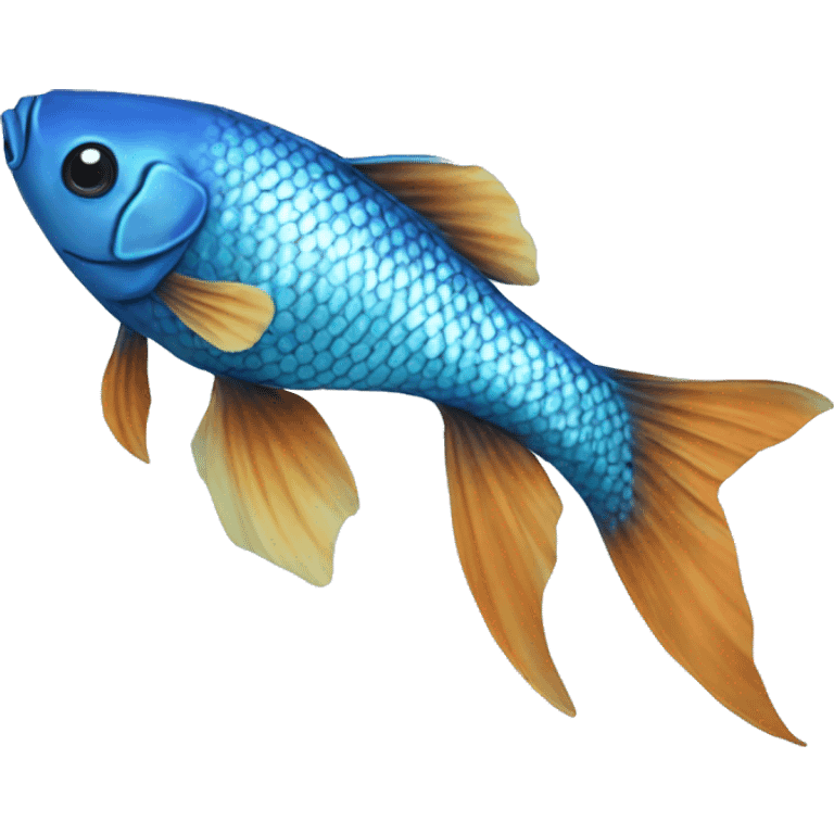 Blue Pisces coy fish emoji