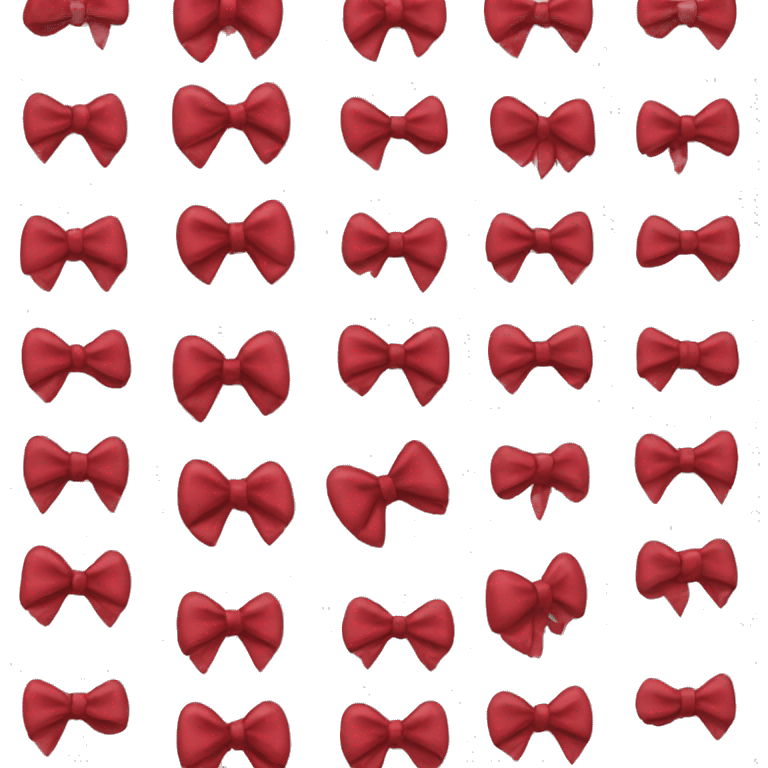 one red velvet hair bow  emoji