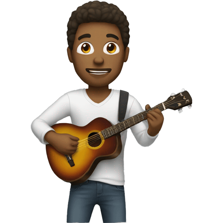  man playing guitar emoji