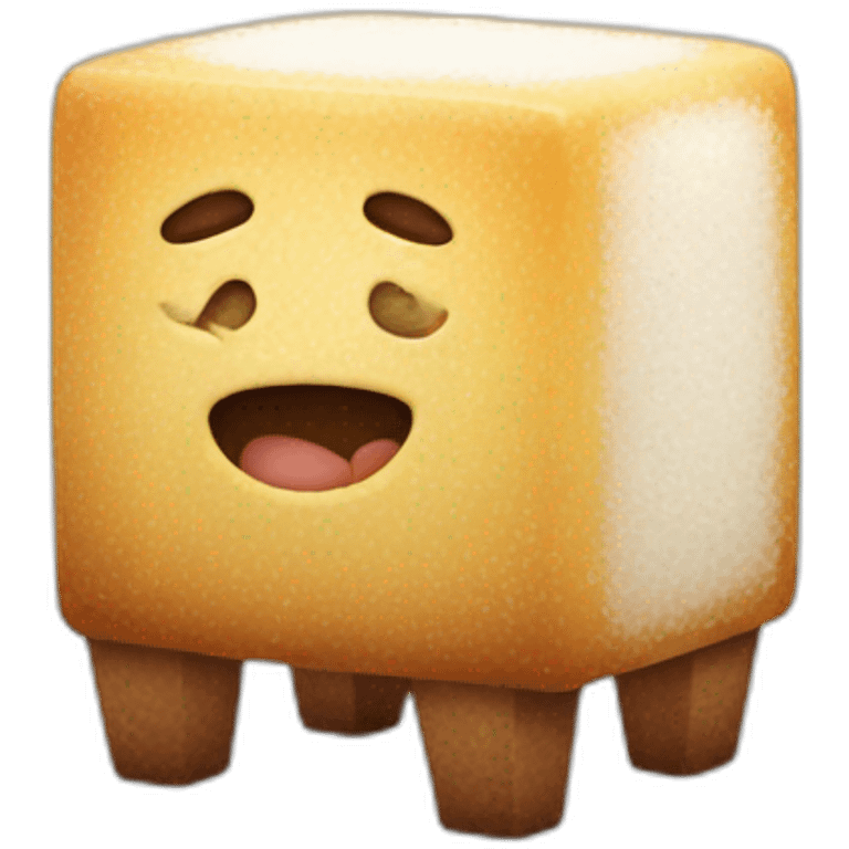 sugar cubic with legs emoji