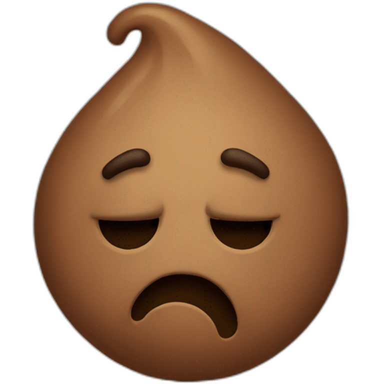 sad poop emoji