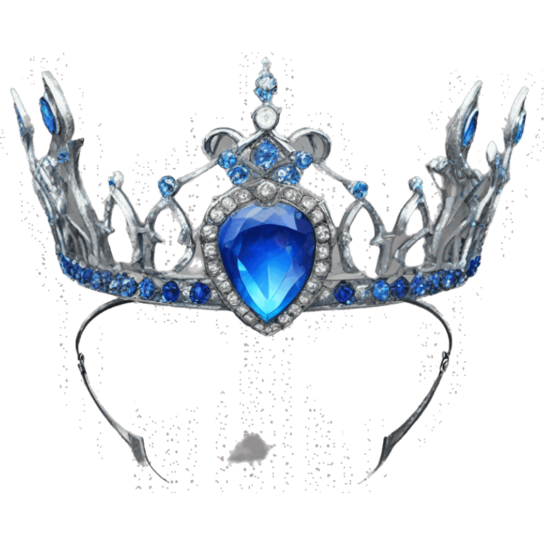 The Ravenclaw Diadem is a tiara-like object with, made of gleaming silver and set with glittering blue gem. It is enchanted and round piece emoji