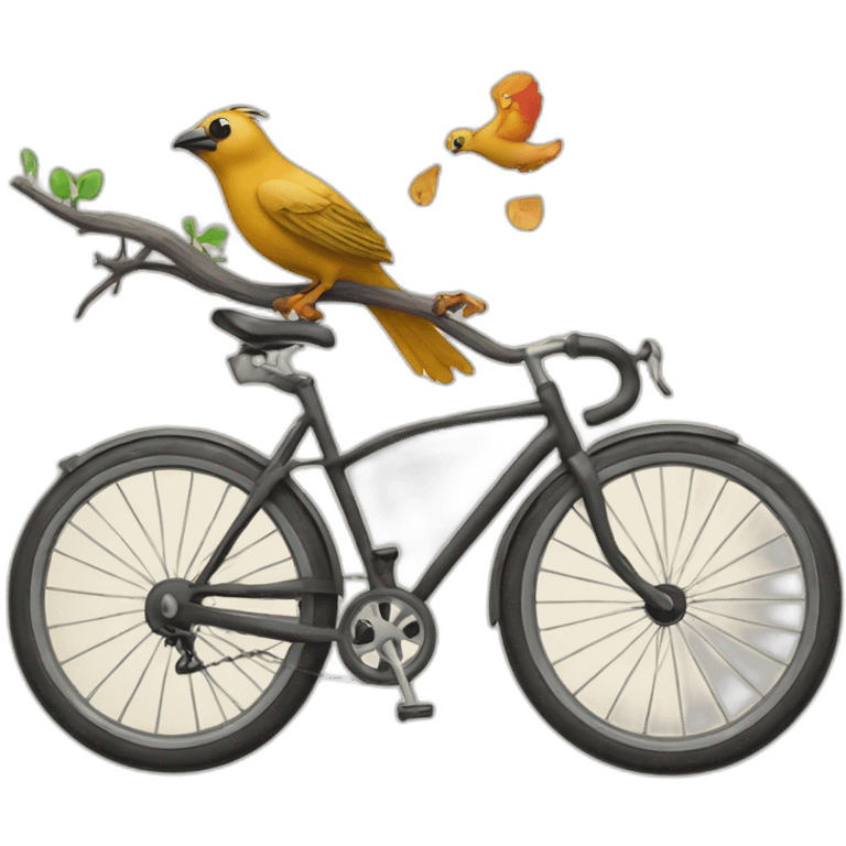 A Bird mit bicycle  emoji