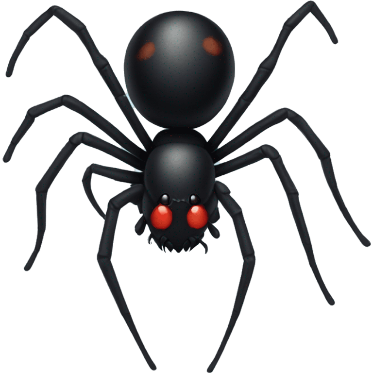 Black widow spider realistic  emoji