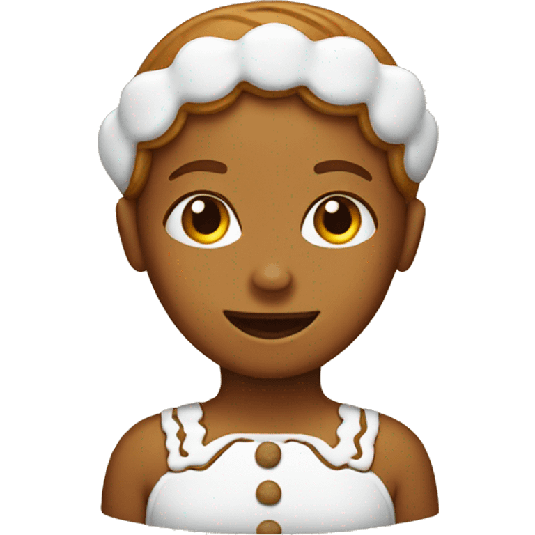 Gingerbread girl emoji