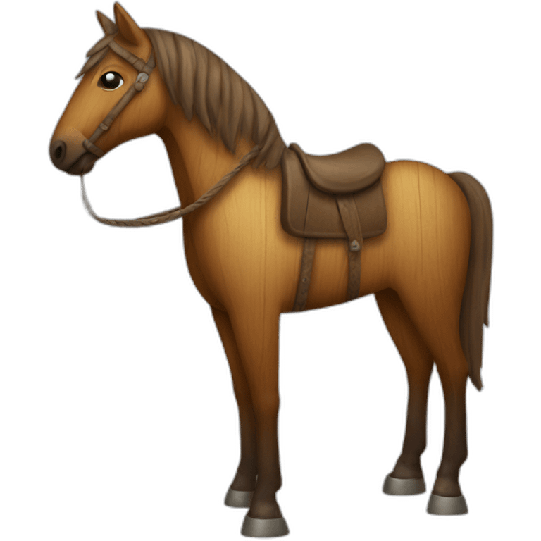 wooden horse emoji