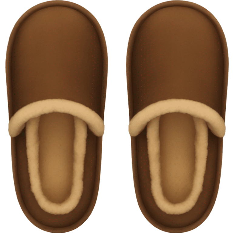 brown ugg slippers  emoji