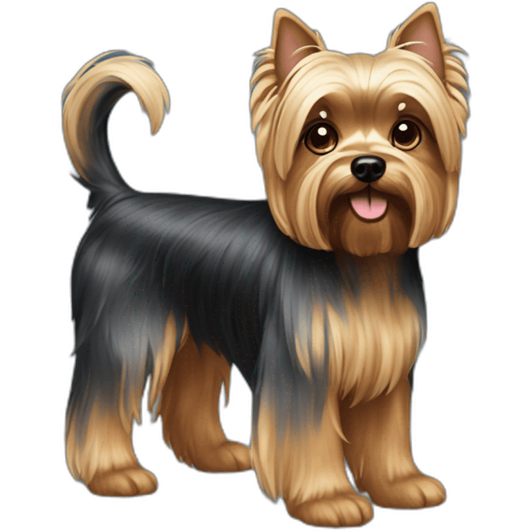 dog yorkshire terrier full body emoji