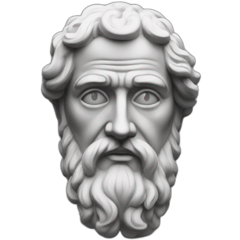 Stoic statue man emoji