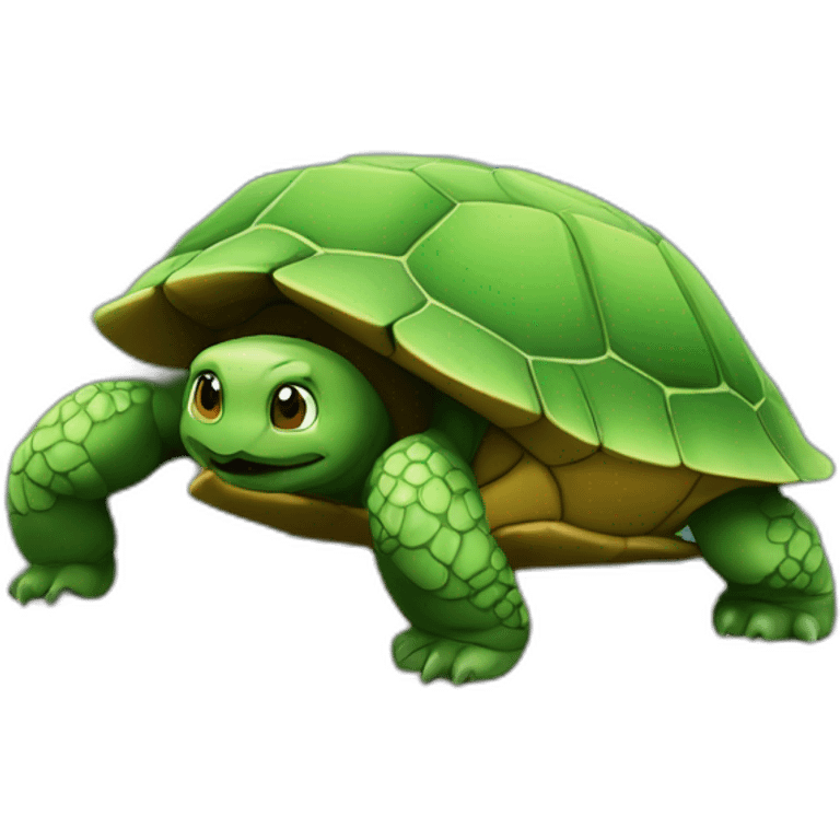 Tortue sur un montagne emoji