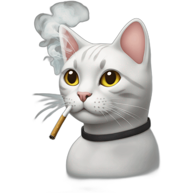 smoking cat emoji