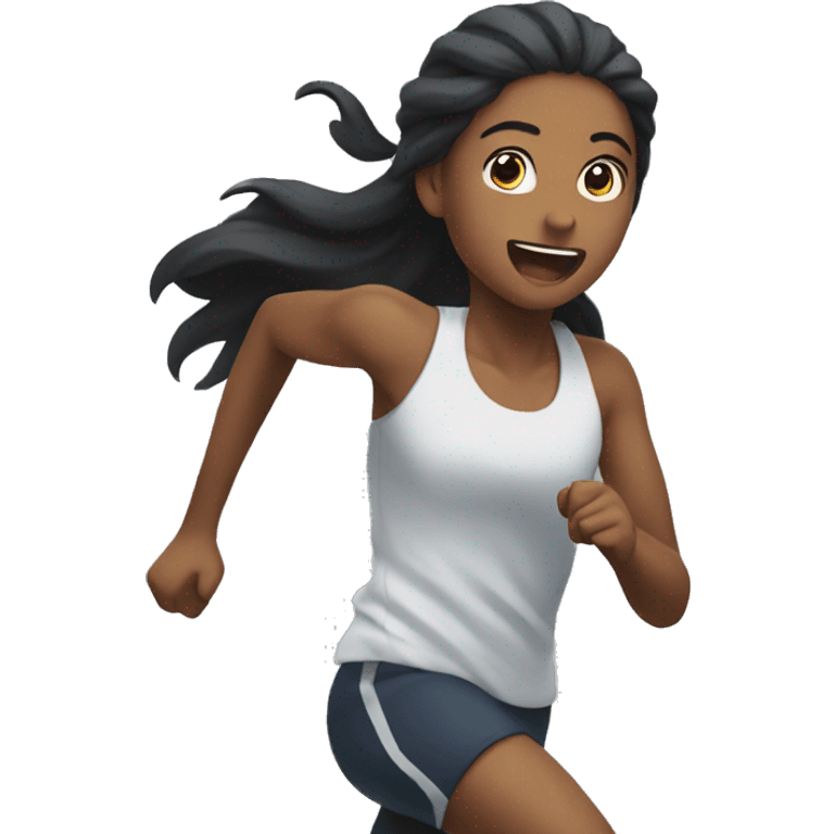 saaya running  emoji