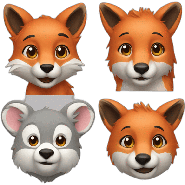 A Fox with a koala emoji