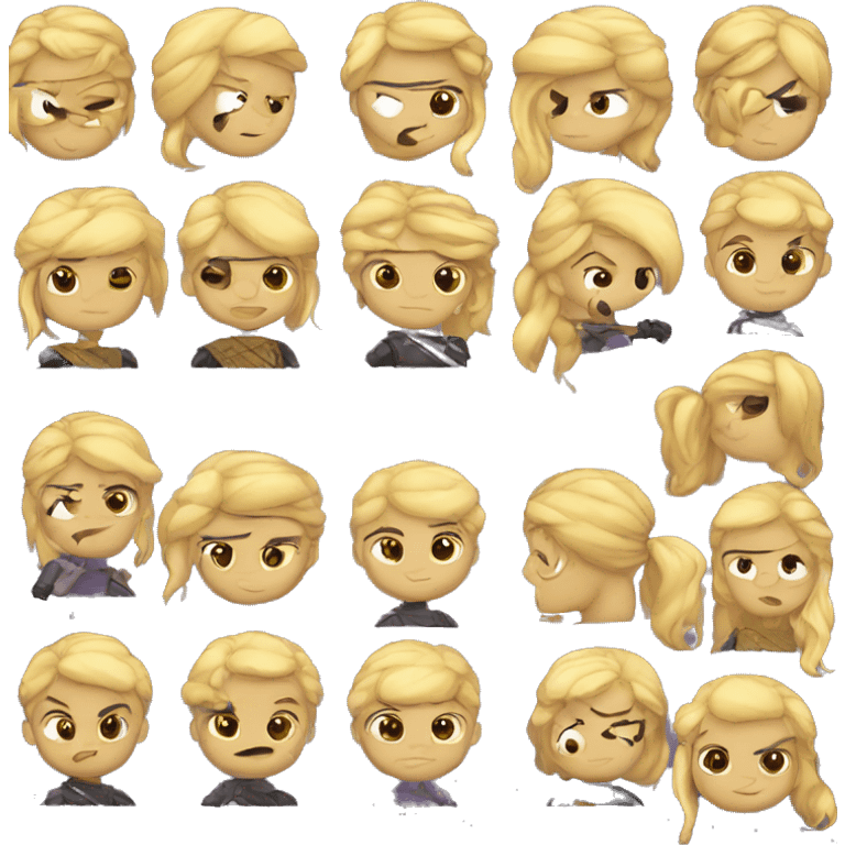 Princes blonde ninja emoji