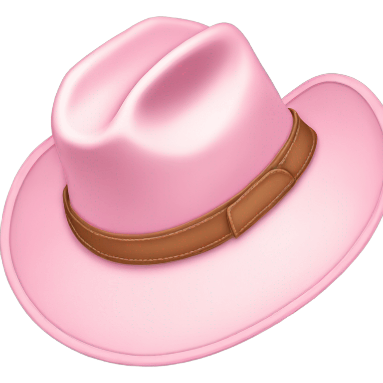 light pink cowgirl hat emoji