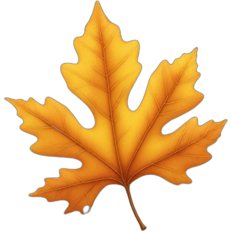 Autumn leaf emoji