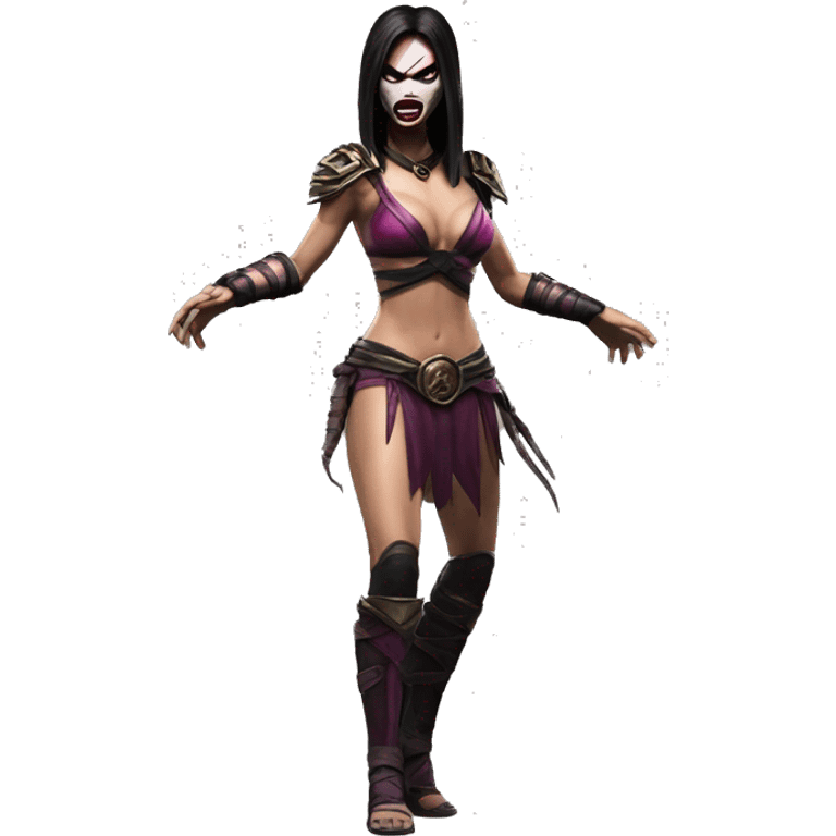 frightened Mileena Mortal Kombat X emoji