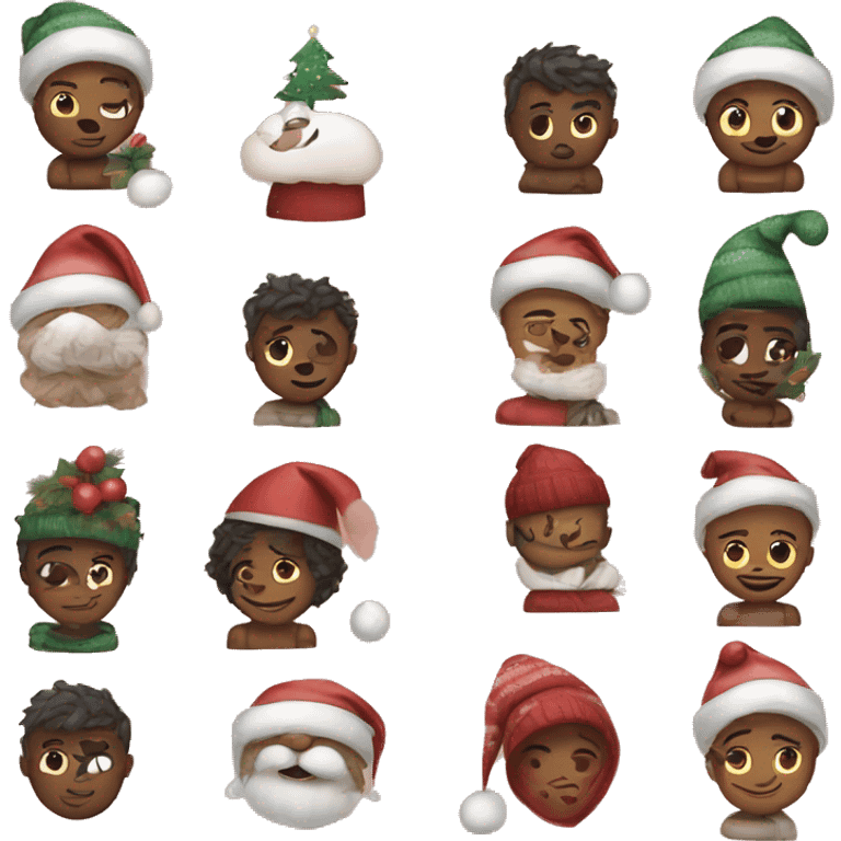 soft cozy Christmas emojis emoji