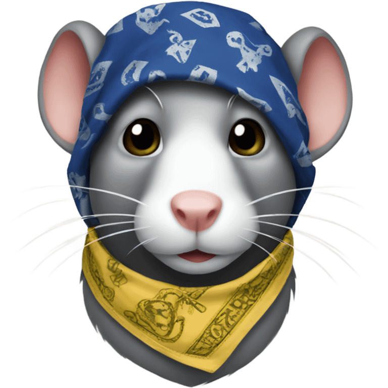 Rat with bandana emoji