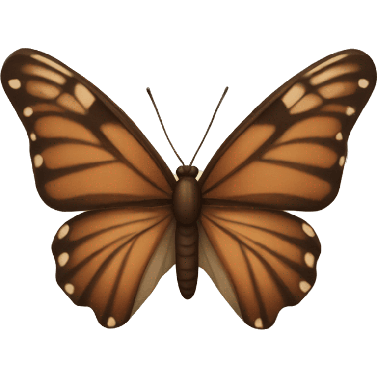 a brown butterfly emoji