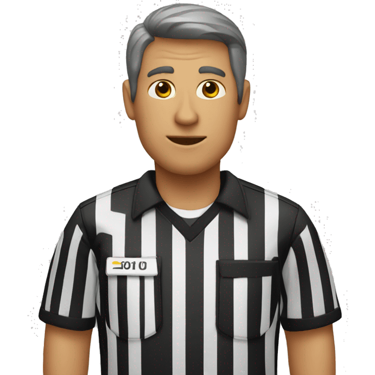 Football referee emoji