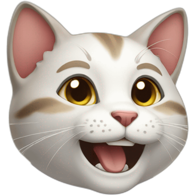 Happy playful cat emoji