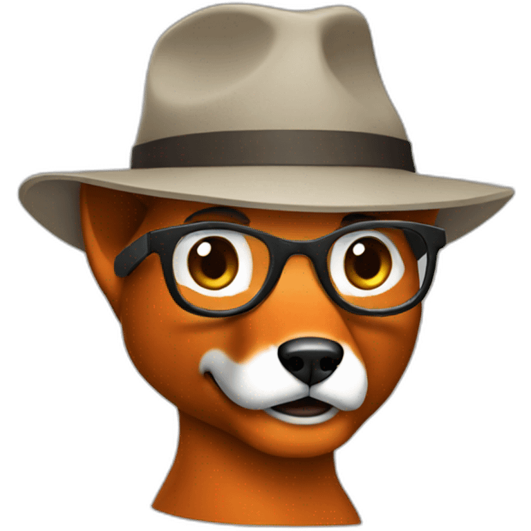 a creative artist fox emoji