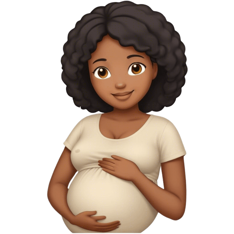 pregnant black lady  emoji