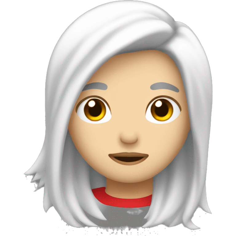 persona blanca con cabello rojo durmiendo  emoji