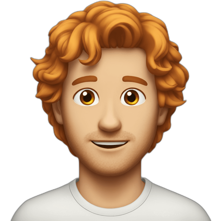 tom sawers avec cheveux roux emoji