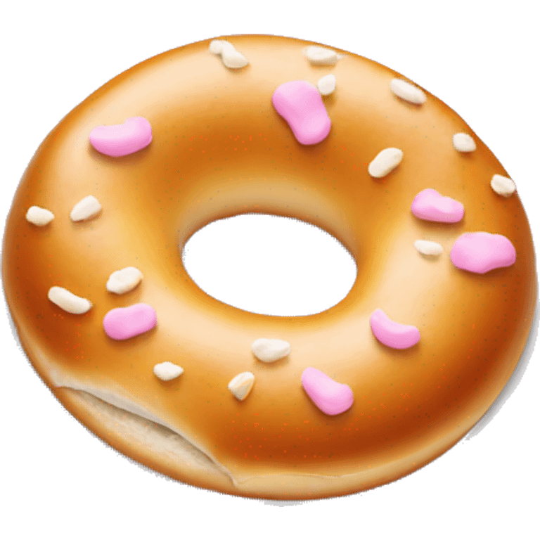 bagel with barbie cream cheese emoji