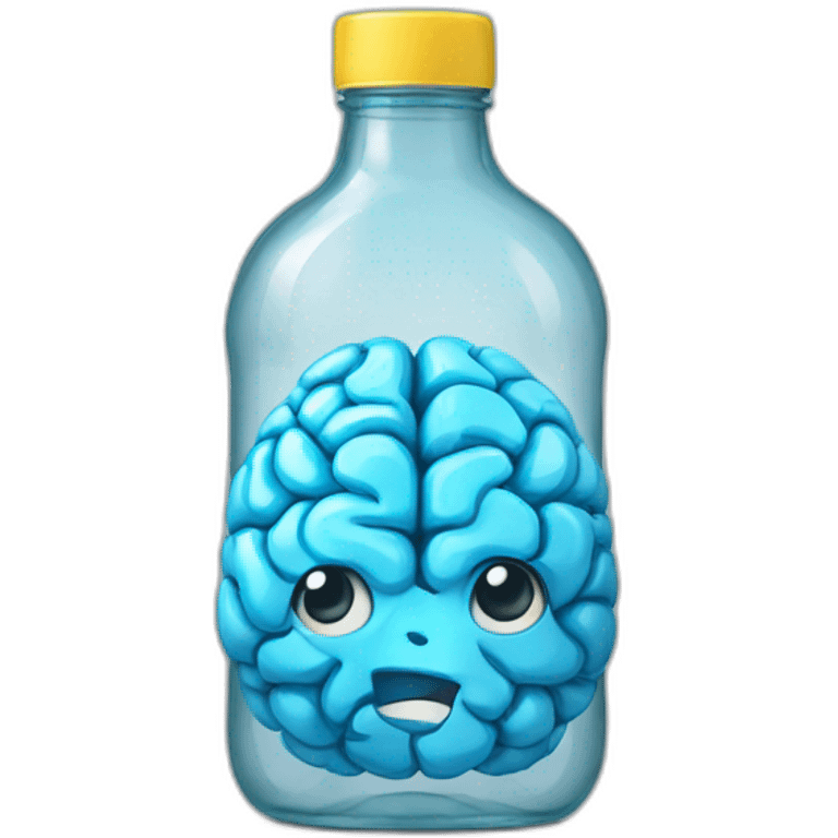 brain bottle emoji