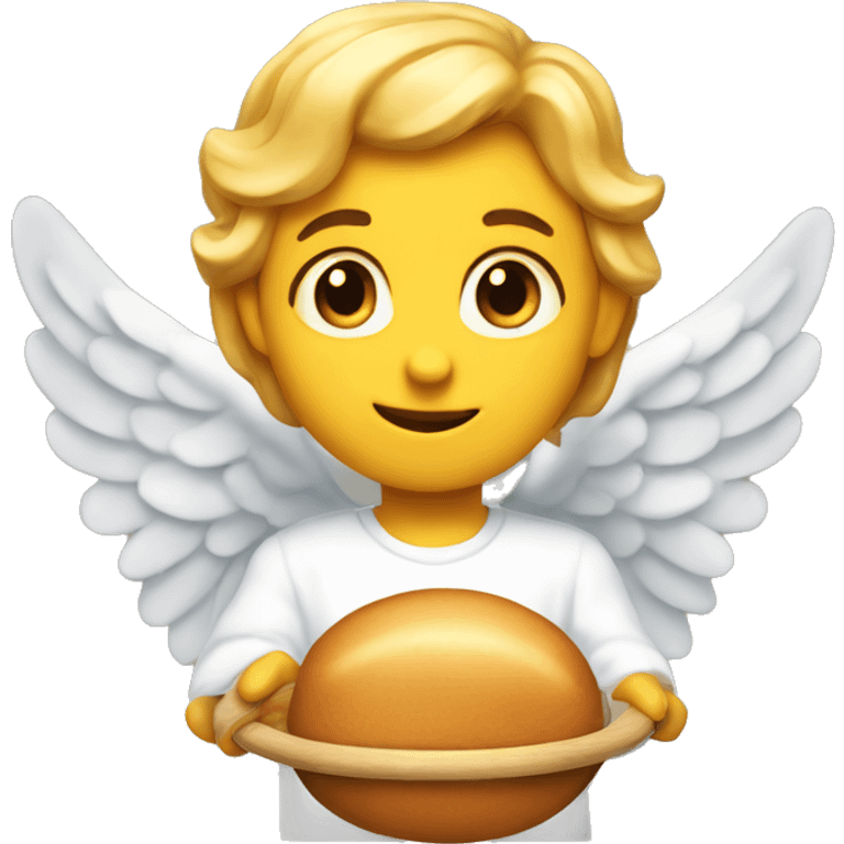 Emoji for delicious with the hoop of an angel emoji