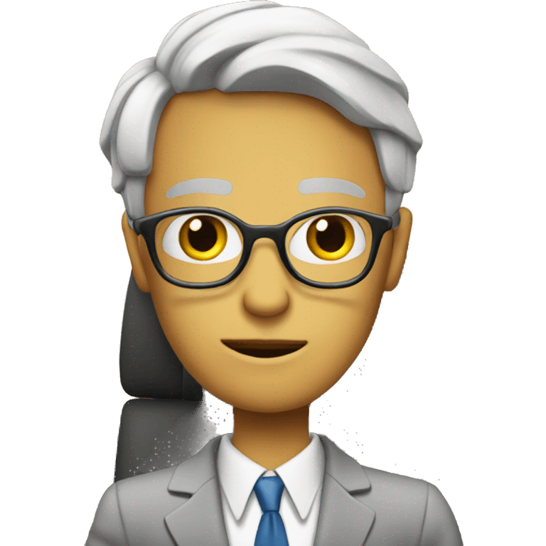 Busy lawyer waiting for vacation emoji