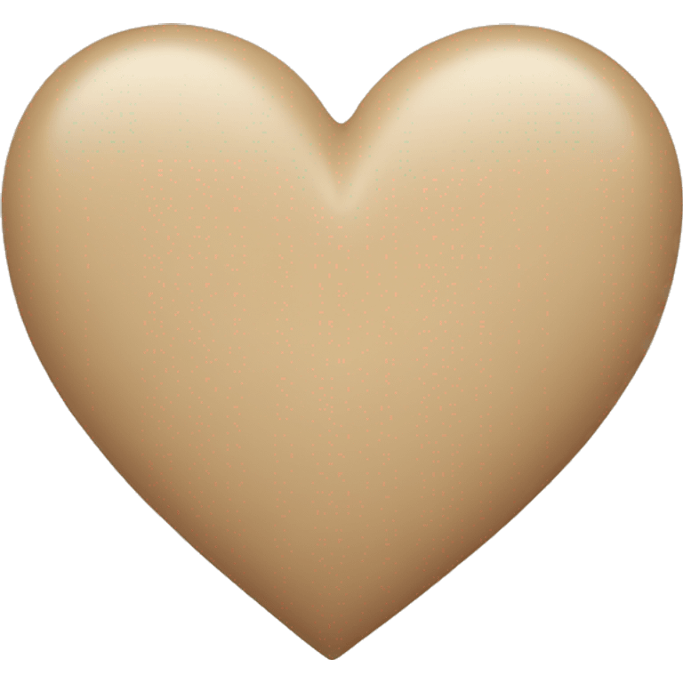 beige heart emoji