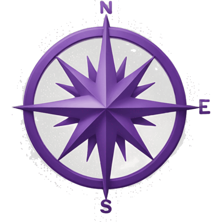 Beautiful purple compass emoji