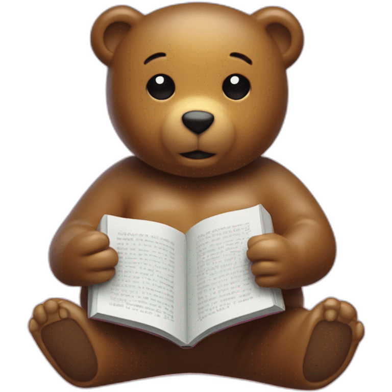 gummy bear reading a book emoji