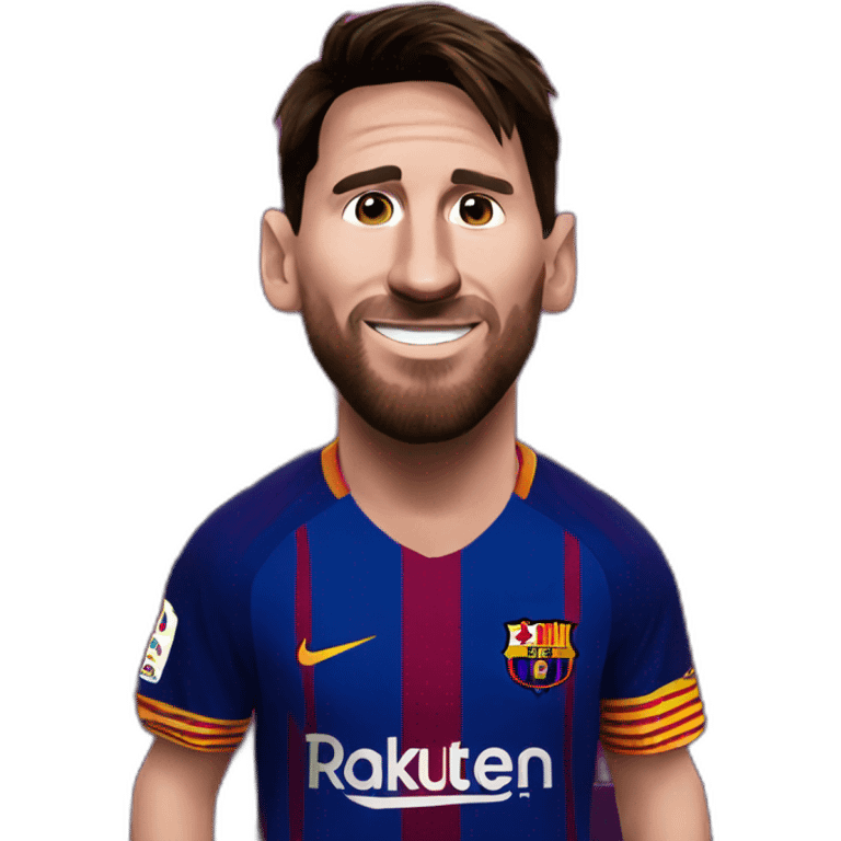 Messi at Barcelona emoji