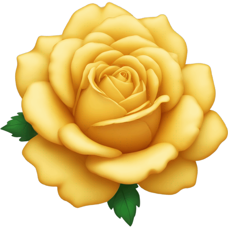 Mary gold colour rose emoji