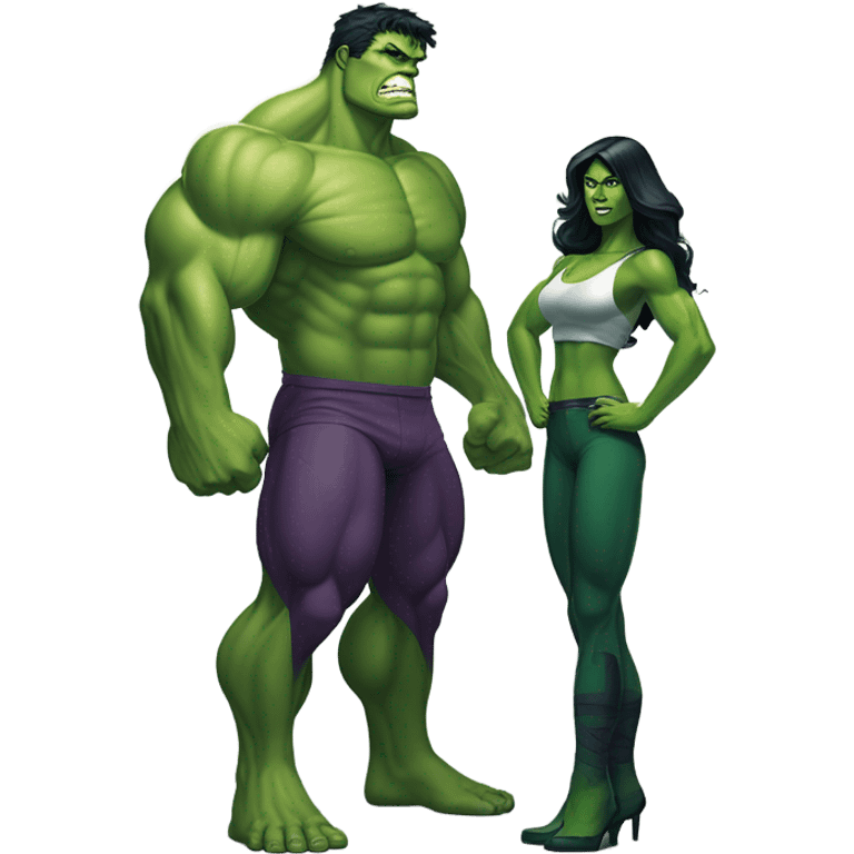 hulk and she hulk emoji