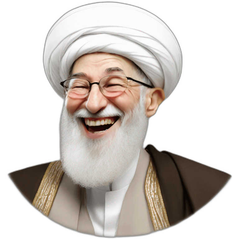 Khamenei laughing emoji