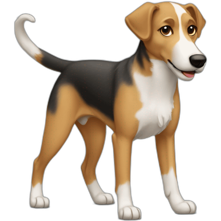 hound shepherd mix walking emoji