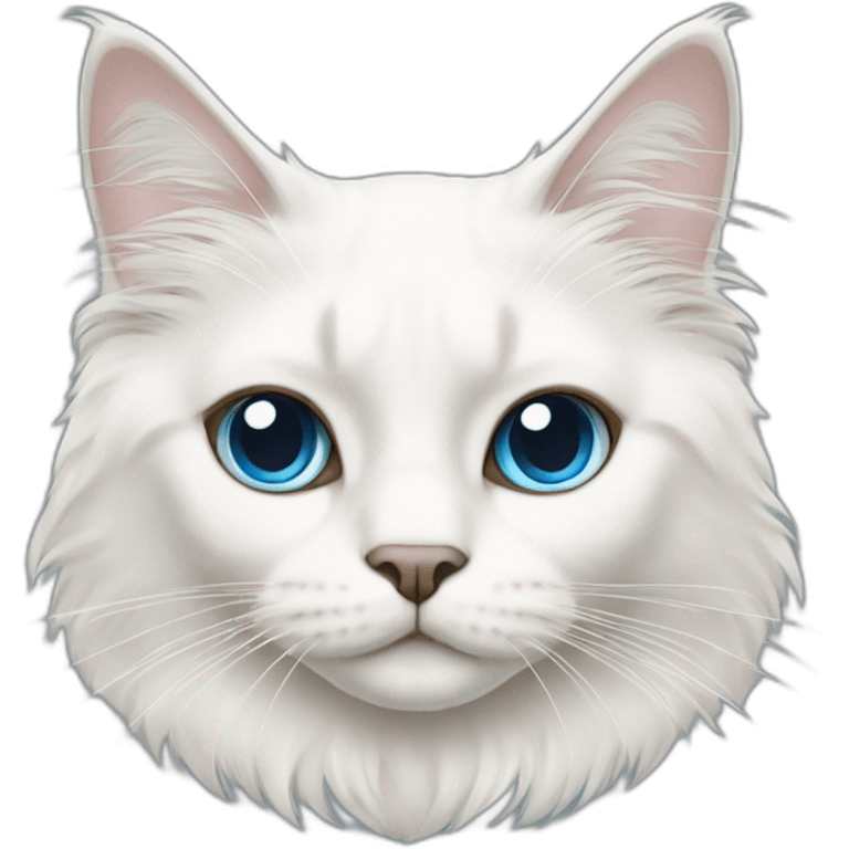 White ragdoll cat emoji