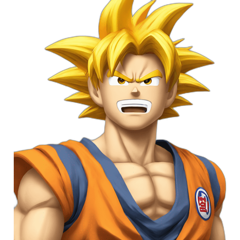 Goku qui fait une téléportation emoji