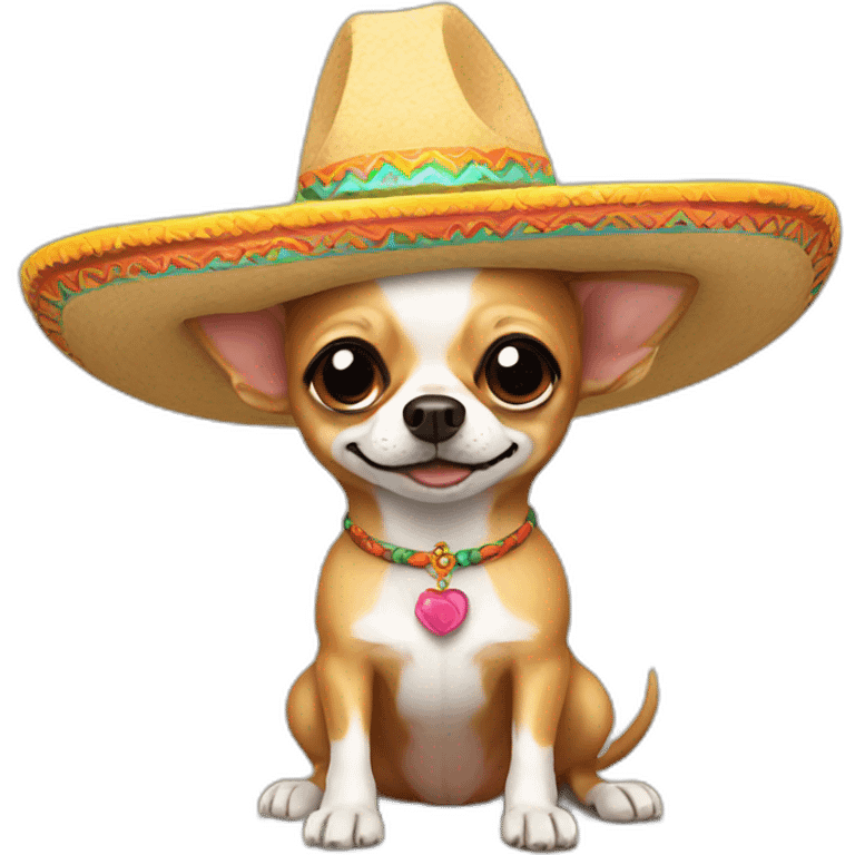 Chihuahua in a sombrero emoji