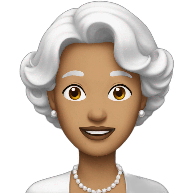 Dame blanche emoji