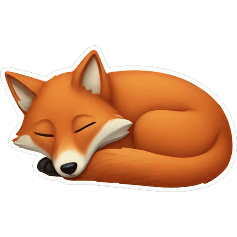 Sleeping fox emoji